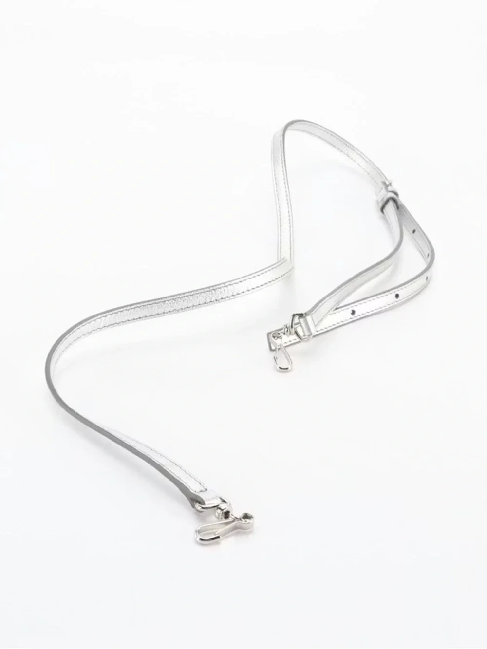 Balenciaga Metallic Silver Leather Tote with Logo - Picture 8 of 8